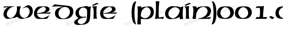 Wedgie (Plain)001.001字体转换